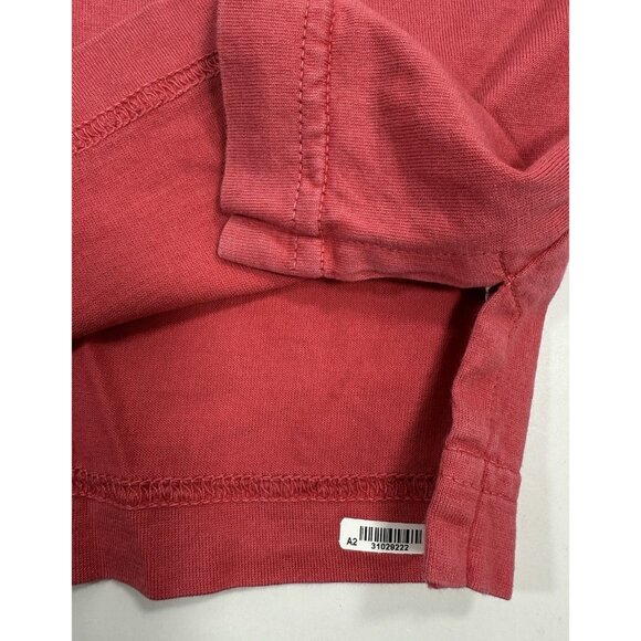 Fedeli Mens Polo Shirt Size 2XL EU 60 Made In Italy Salmon Pink 100% Cotton - Picture 4 of 11